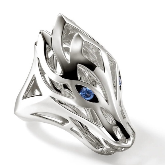 John Hardy Naga Saddle Ring Sterling Silver